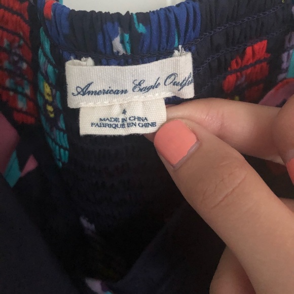 Strappy floral American Eagle dress Size 4 - Picture 4 of 5